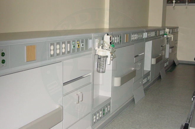 Estación multi-servicio / Semi-pared de la Unidad de cuidados / Sistema de consola de pared